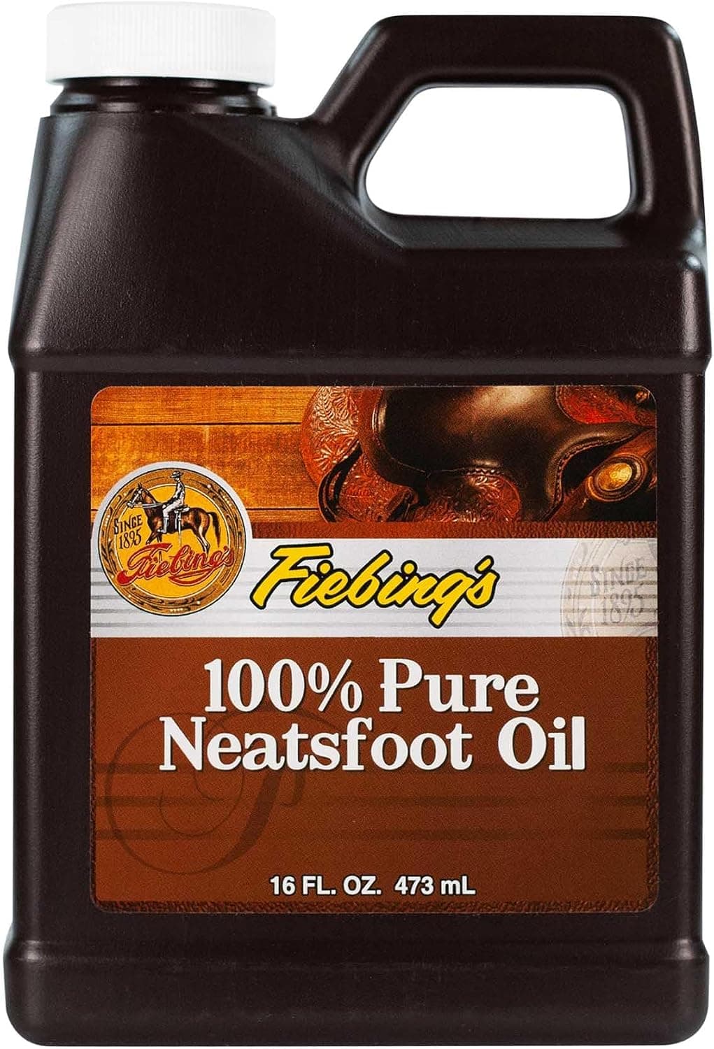 Fiebing's 100% Pure Neatsfoot Oil 16 oz - Leather Conditioner & Preservative with All Natural Animal Oil