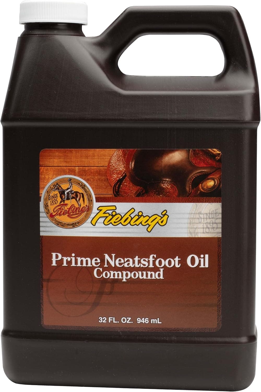 Fiebing's Prime Neatsfoot Oil 32 Fl Oz - Leather Conditioner & Preservative with Synthetic & Natural Animal Oil