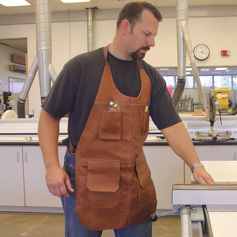 ROCKLER Long Leather Shop Apron