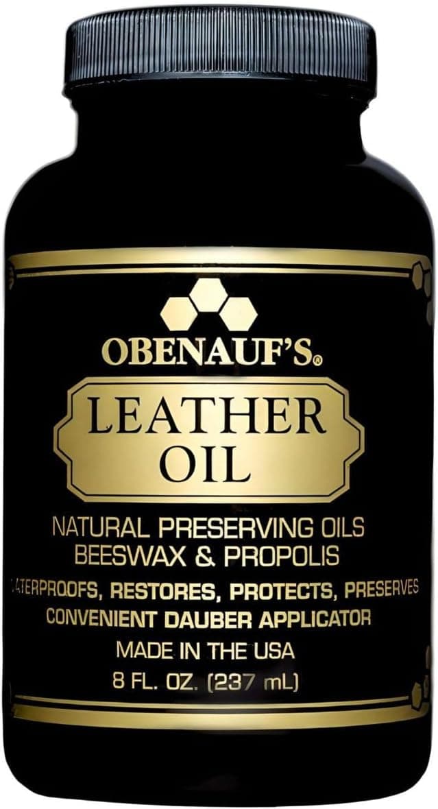 Obenauf's Leather Oil - Leather Conditioner (8oz) with Applicator - Restore and Protect Leather, Made in USA