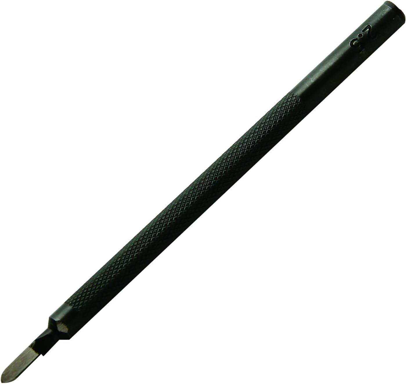 Craft Sha Leathercraft Pricking Iron 1x2.5mm Sewing Tool Single Prong Diamond Leather Stitch Punch, for Corners & Curves