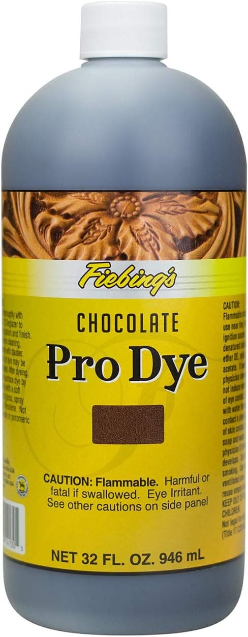 Fiebing's Pro Dye 32 Oz Chocolate Professional Oil Dye for Leather