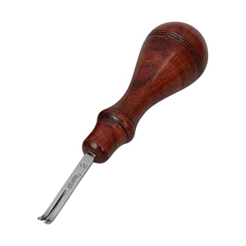 Weaver Leather Supply Leather Edger, Edge Beveler with Angled Tip for Refined Finish, Beveling Tools for Belts, Straps, and DIY Projects, 1/16”