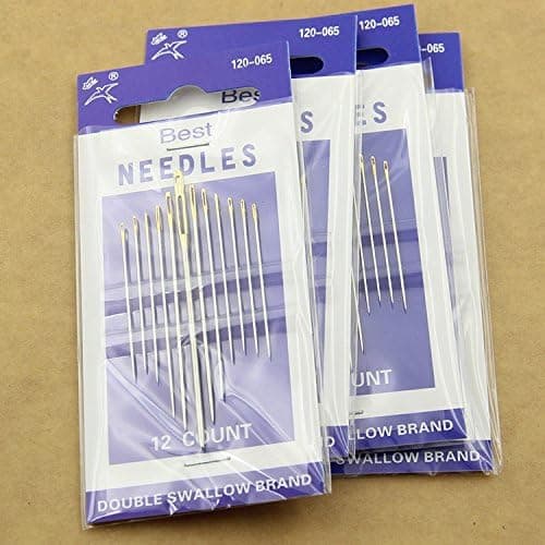 12pcs Needles Leather Sewing Stitcher Thread Harness Craft Hand Stitch Tool