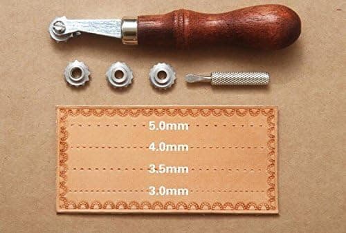 Wheel Leather Sewing Stitch Spacing Leathercraft Spacer Embossing System Set Overstitch Wheel Tool