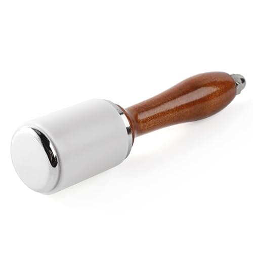 WUTA Leather Carving Hammer Professional Leather Mallet Leatherworking Maul Nylon Head Hammer for Handmade DIY Tools