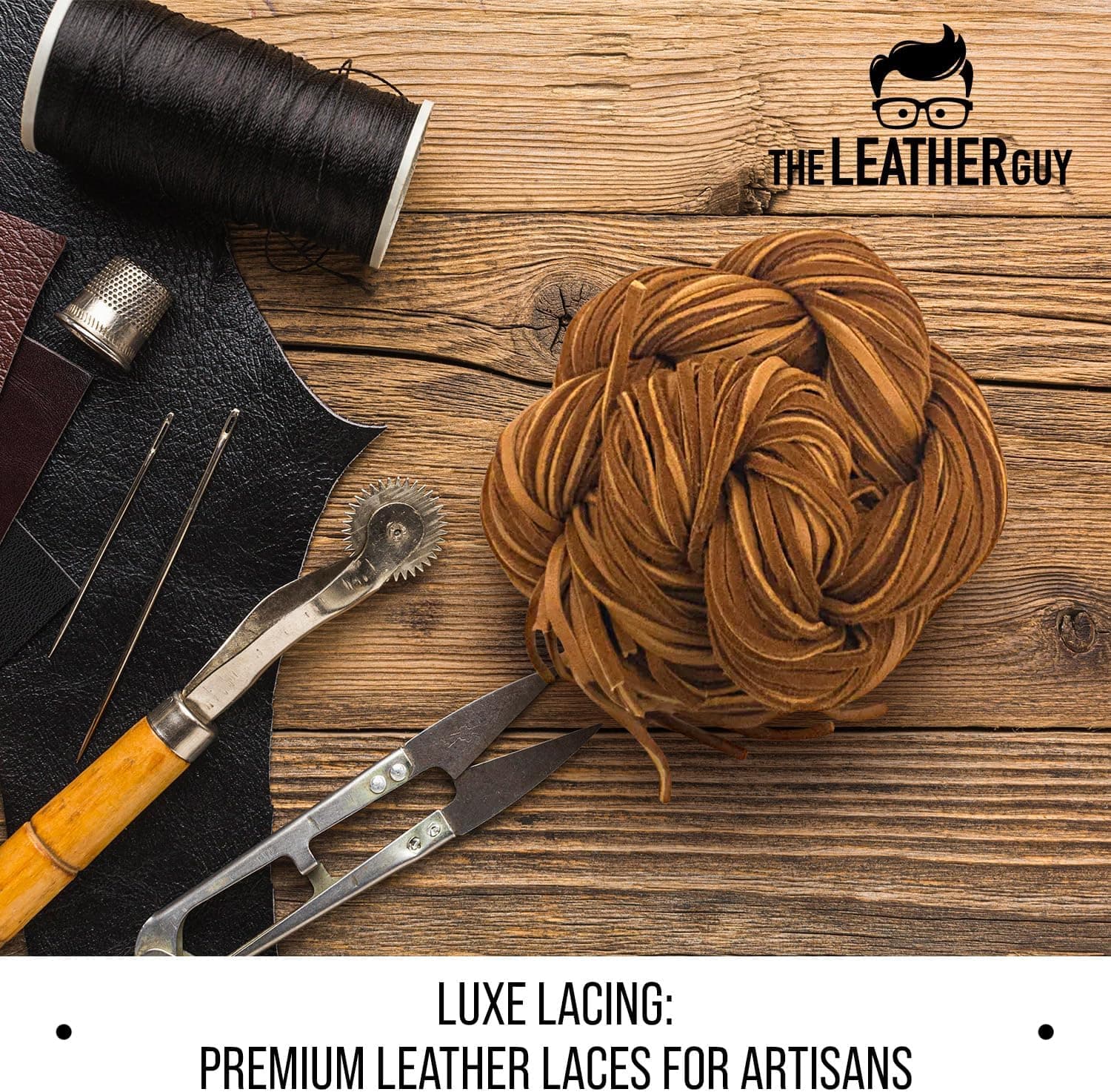 Deerskin Leather Lace Spool 1/8" x 50 Ft Lacing 13 Colors Crafts Cord Jewelry, White