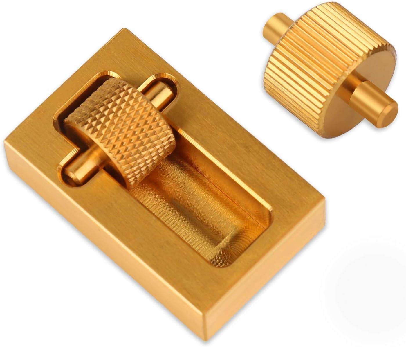 BUTUZE Leather Edge Paint Tool with 2 Brass Rollers, Essential Edge Printing Tool for Leather Craft DIY