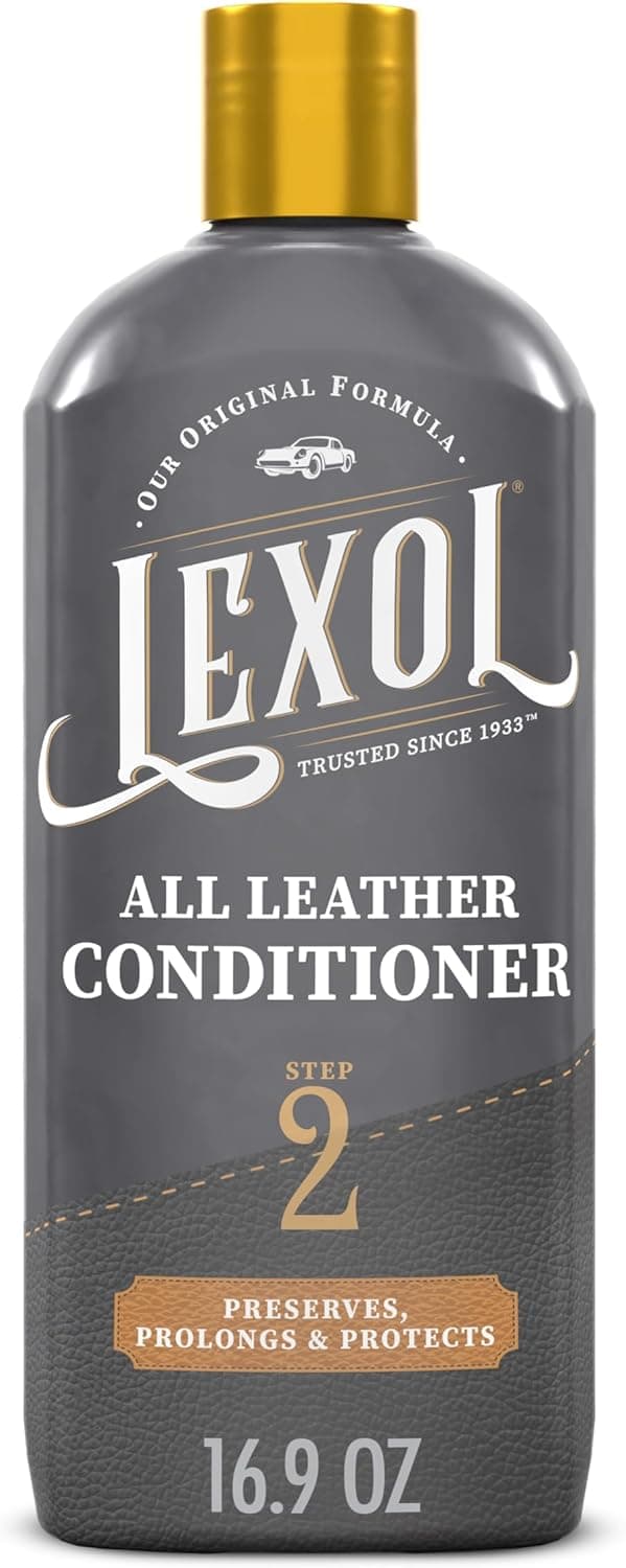 Lexol All Leather Conditioner for Car Seats and Interiors, Couches and Furniture, Shoes and Boots, 16.9 oz