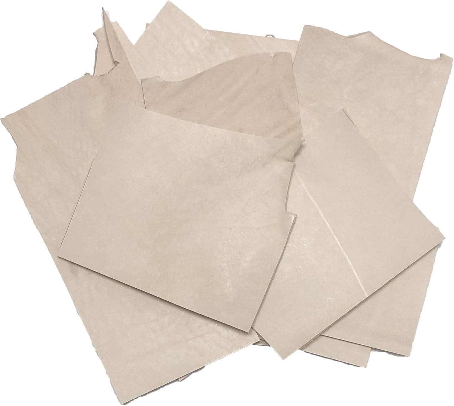 Two Pounds Veg Tan Leather Scrap, 2 lbs Vegetable Tanned Scrap Leather Pieces for Crafting, Heavy Weight Thick 8-9 oz Mixed with 6-7 oz and 7-8 oz Veg-Tan Tooling Leather Remnants