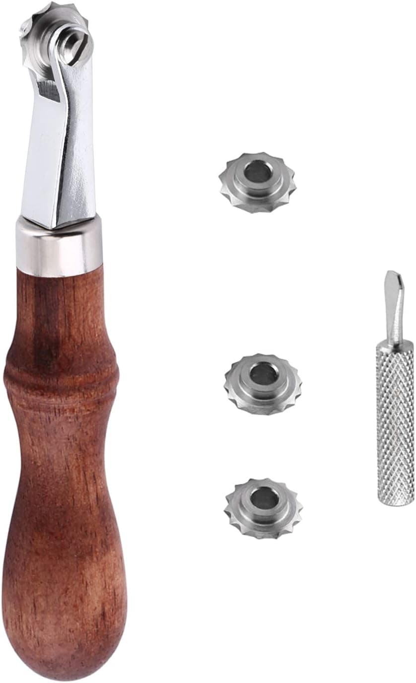 Overstitch Wheel Leather Craft Spacer Set Leather Craft Tools Spacer Embossing System Set with Four Wheels