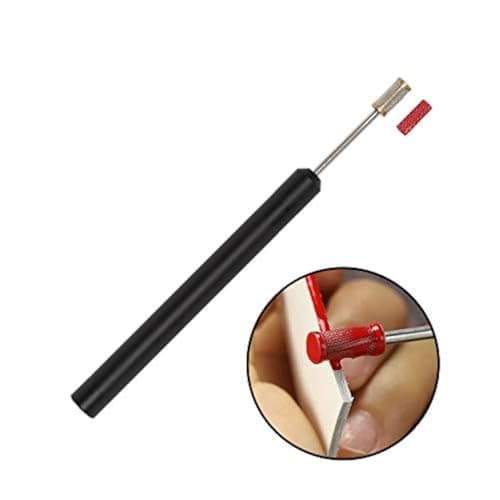 WUTA Leather Edge Dye Roller Pen Double Bearing Stable Edge Treatment Oil Painting Applicator Pro w/2 Head Craft Tool Bag Repair Craftool Kit Bag Kote Dies Supplier