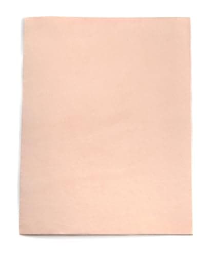 Premium Natural Vegetable Tanned Tooling Leather 3-4 oz (1.2-1.6mm) Pre-Cut Full Grain Grade A Cowhide for DIY Projects, Stamping, Carving, Dyeing, Molding