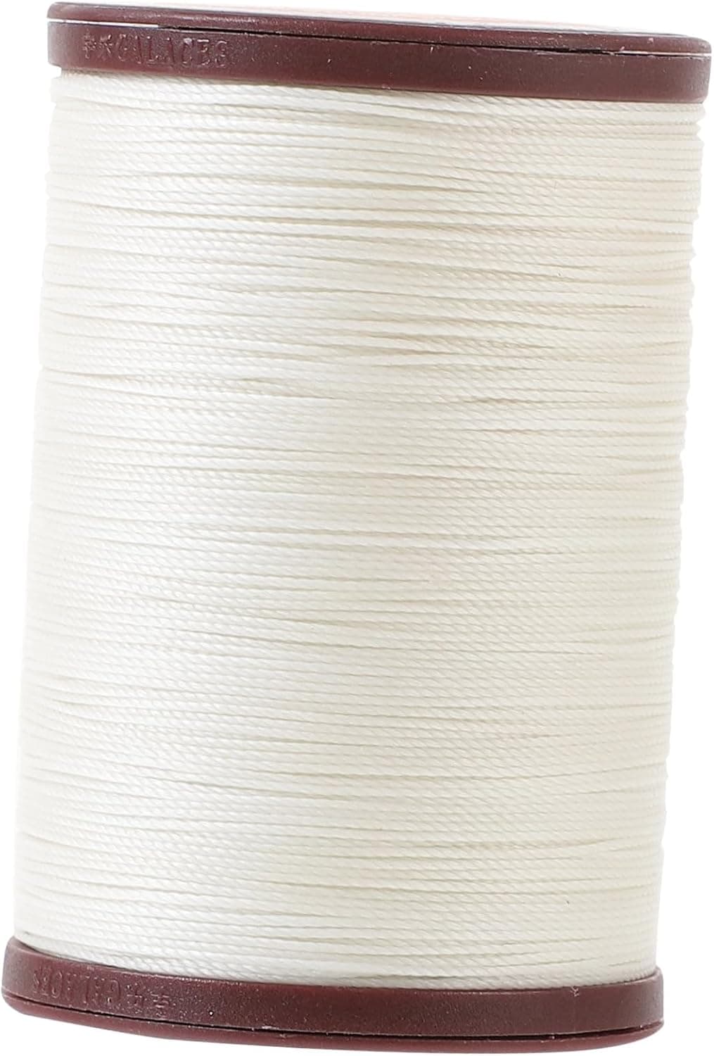Hemobllo Book Leather Waxed Thread - 0.45mm Hand-Stitched Round Wax Cord for DIY Leather Craft Sewing, 80 Meters (Beige)