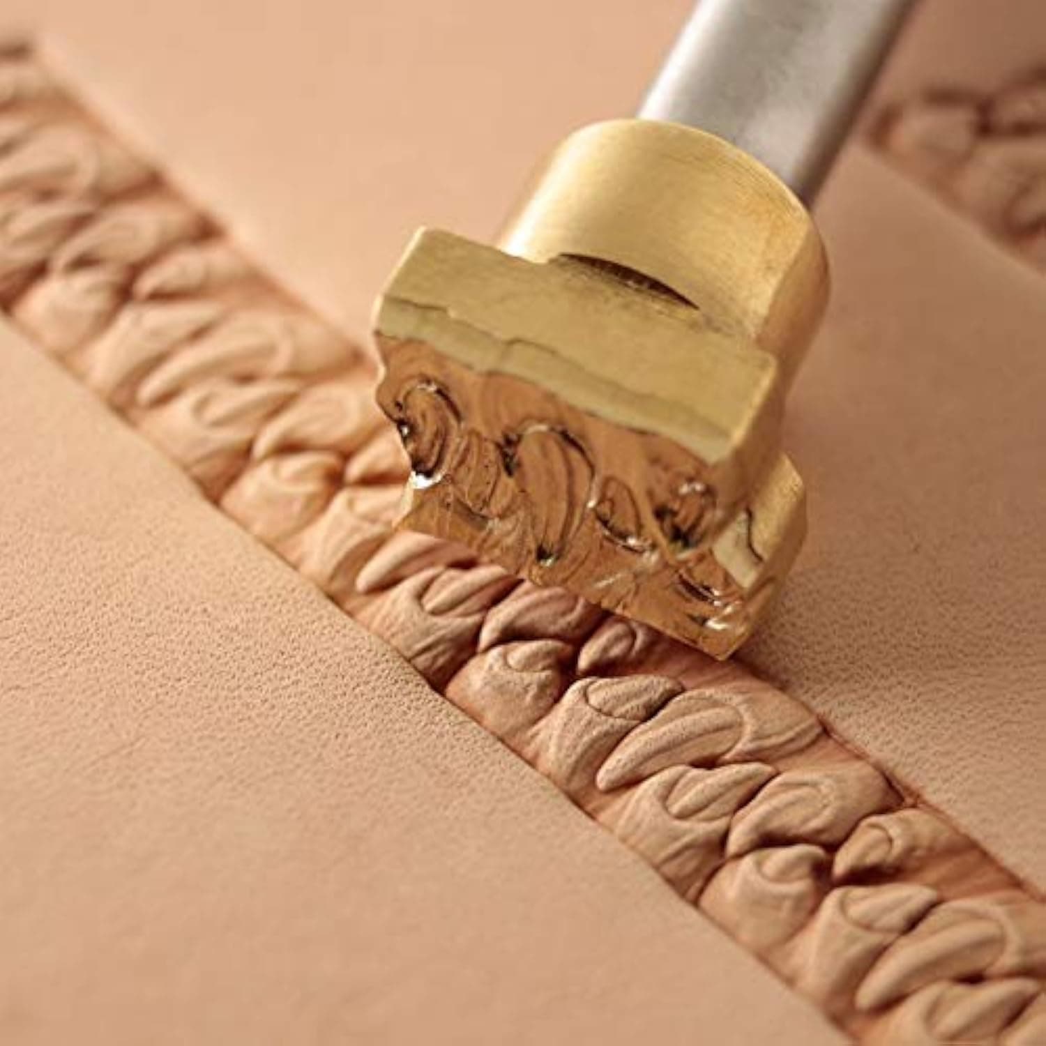 DandS ltd Teeth Leather Stamp Tool, Professional Steel Craft Tool for Leatherworking, Embossing #406