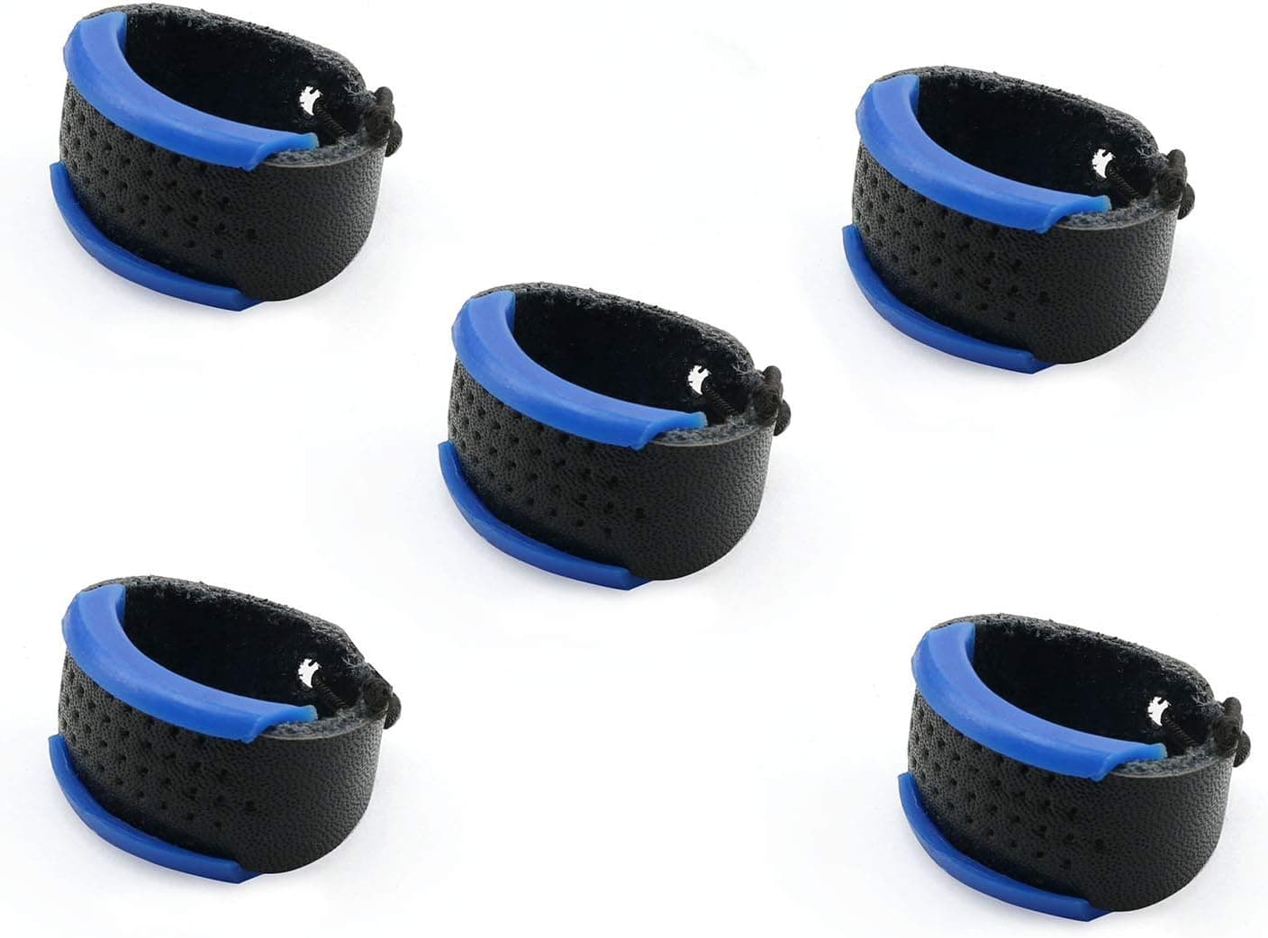 NX Garden 5pcs Adjustable Leather Sewing Thimble Finger Protector