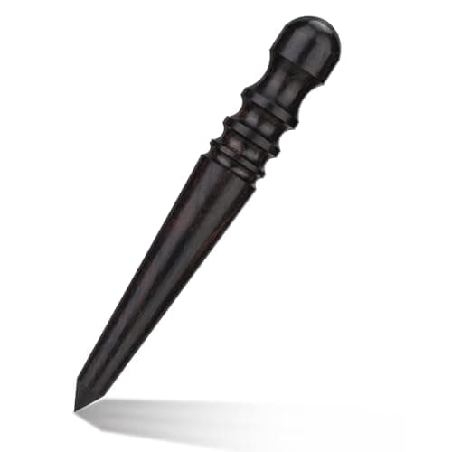 DIUDUS Leather Edge Burnisher, Burnishing Tool, Ebony Wood Edge Slicker
