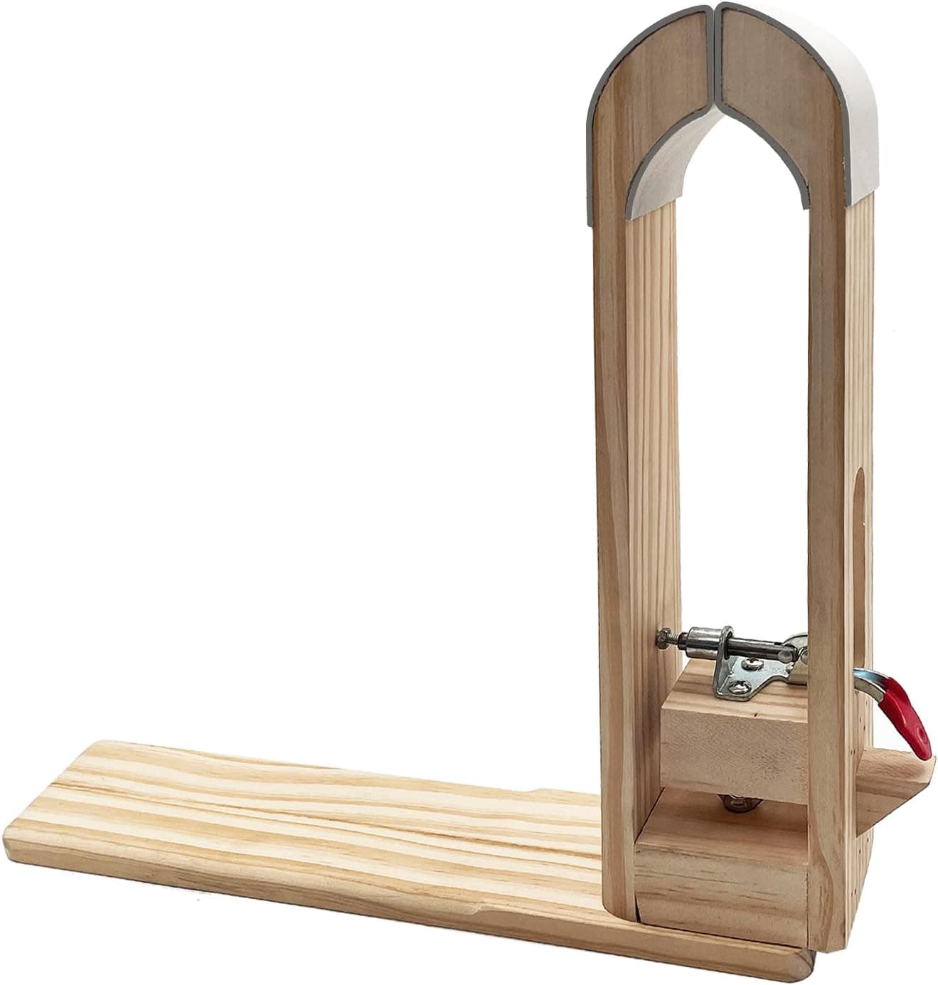 LYFJXX Leather Stitching Pony, DIY Leather Stitching Clamp with PU Leather, Wood Pony Horse Clamp