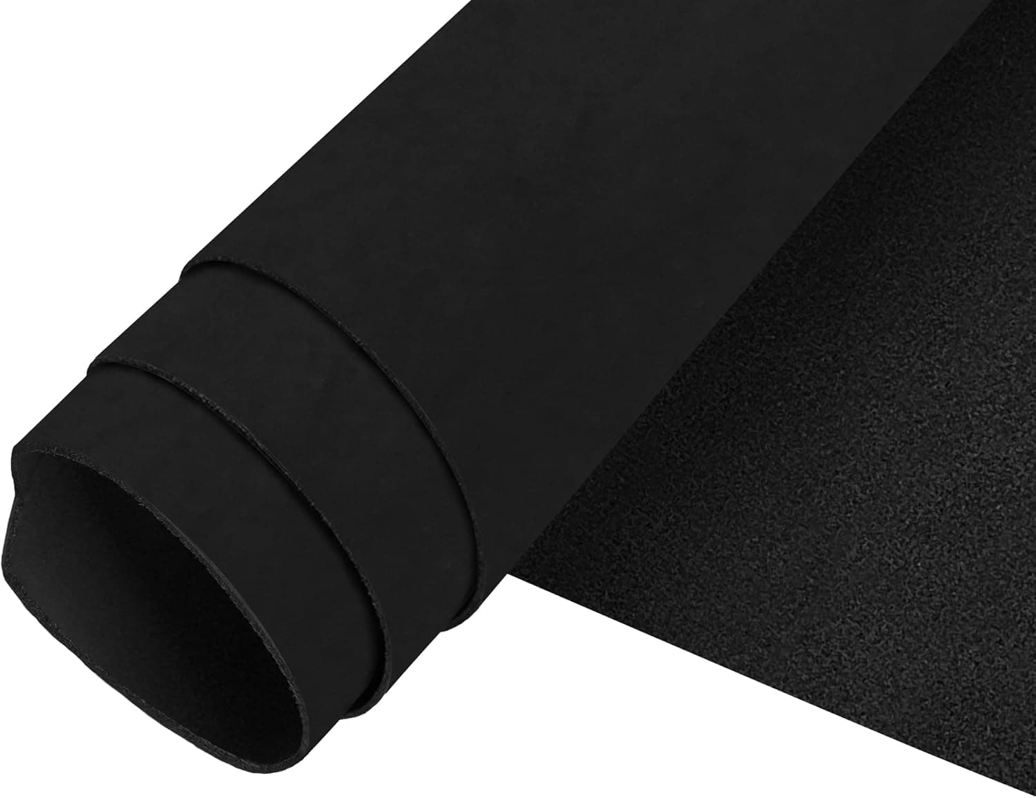 European Leather Work Oil Tanned Waxy Finish Leather 5-6 oz (2-2.4mm) Pre-Cut Size: 6"x12" Black - Full Grain Cowhide for DIY, Crafts, Sheaths, Sewing, Workshop
