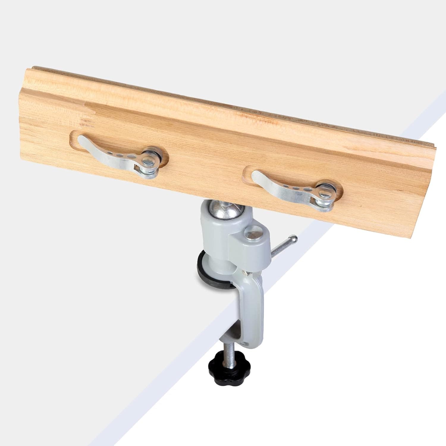 Leather Stitching Pony Clamp - Leather Working Tools Wooden Leathercraft Hand Stitching Lacing Sewing Pony 360 Degree Rotation