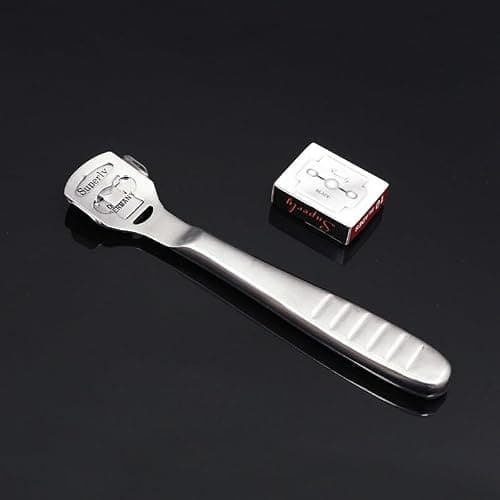 Leather Cutting Tool Kits Leathercraft Skiving Tools Skiver Peeler Thinning Shovel DIY Leather Knife with 10 Blades