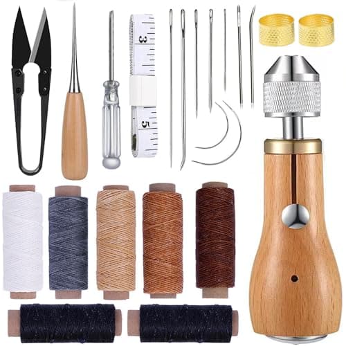 GTAAOY Sewing Awl Kit, Portable Awl Tool Stitching