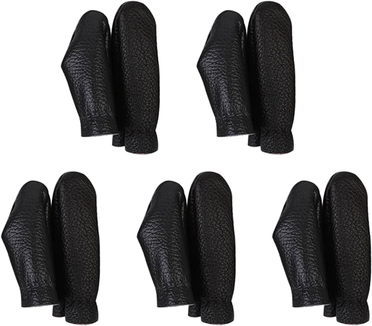 Montesy Leather Thimble Finger Protector Sets for Hand Sewing Needlework