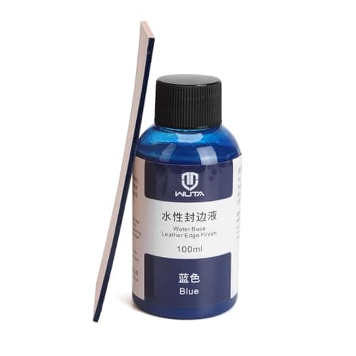 WUTA 100ml Professional Leather Edge Paint Liquid Dye Edge Dressing Color Coats Leather Finish Supplies (Blue;100ml)
