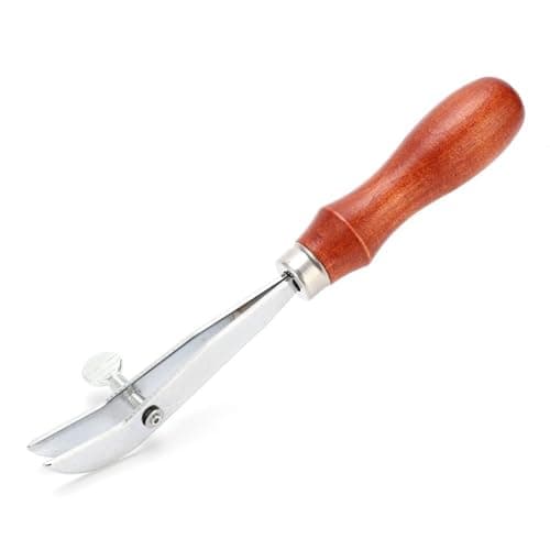 MOPFOL Adjustable Edge Creaser Leather Tool - Alloy Steel Crafting Tool for Leatherworking, DIY Craft Accessories with Ergonomic Handle